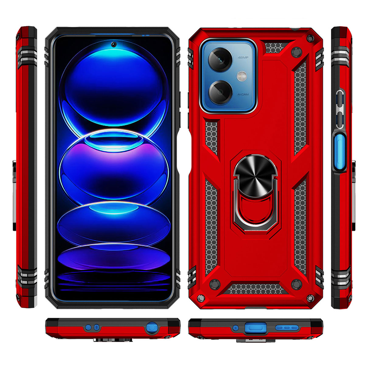 Xiaomi Redmi Note 12 5G Kılıf Zore Vega Kapak Siyah