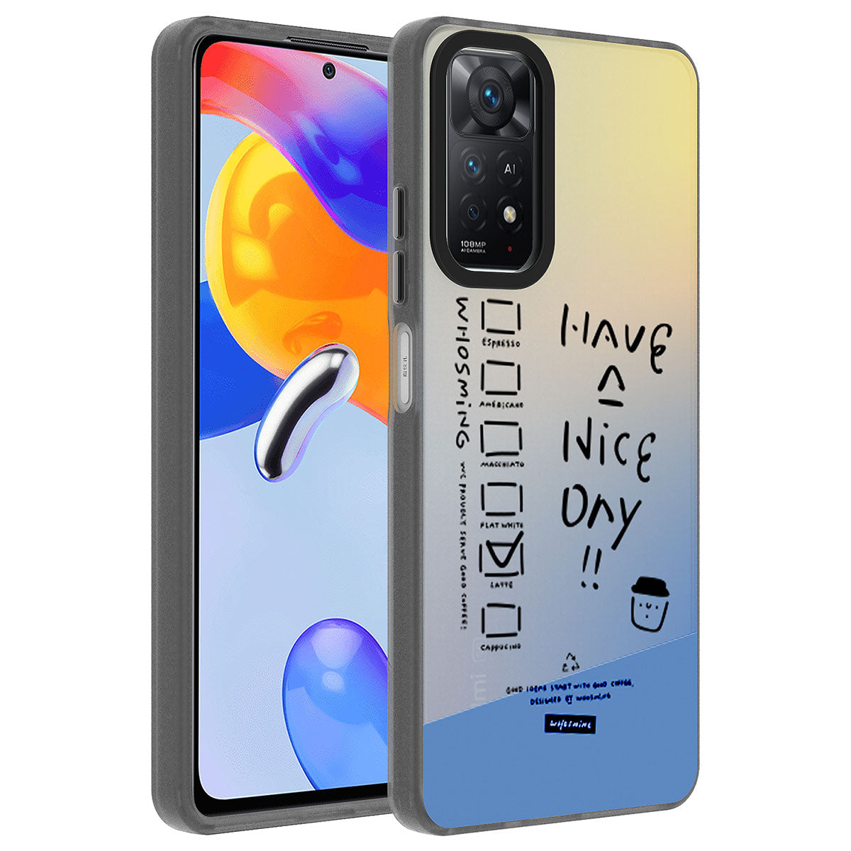 Xiaomi Redmi Note 12 Pro 4G Kılıf Desenli Zore Dragon Sert Kapak Astronot