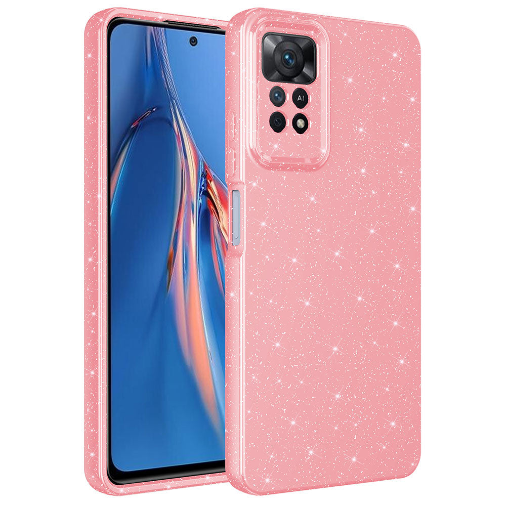 Xiaomi Redmi Note 12 Pro 4G Kılıf Kamera Korumalı Simli Lüks Zore Koton Kapak Gümüş