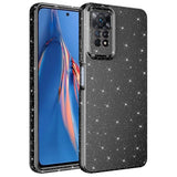 Xiaomi Redmi Note 12 Pro 4G Kılıf Kamera Korumalı Simli Lüks Zore Koton Kapak Gri