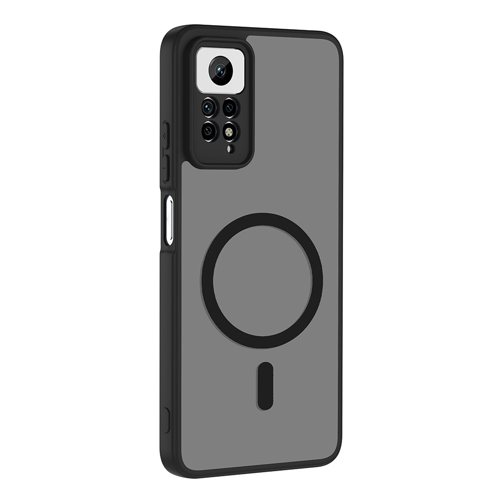 Xiaomi Redmi Note 12 Pro 4G Kılıf M-safe Şarj Özellikli Zore Babet Kapak Siyah