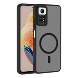 Xiaomi Redmi Note 12 Pro 4G Kılıf M-safe Şarj Özellikli Zore Babet Kapak Siyah