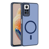 Xiaomi Redmi Note 12 Pro 4G Kılıf M-safe Şarj Özellikli Zore Babet Kapak Lacivert