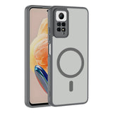 Xiaomi Redmi Note 12 Pro 4G Kılıf M-safe Şarj Özellikli Zore Babet Kapak Gri