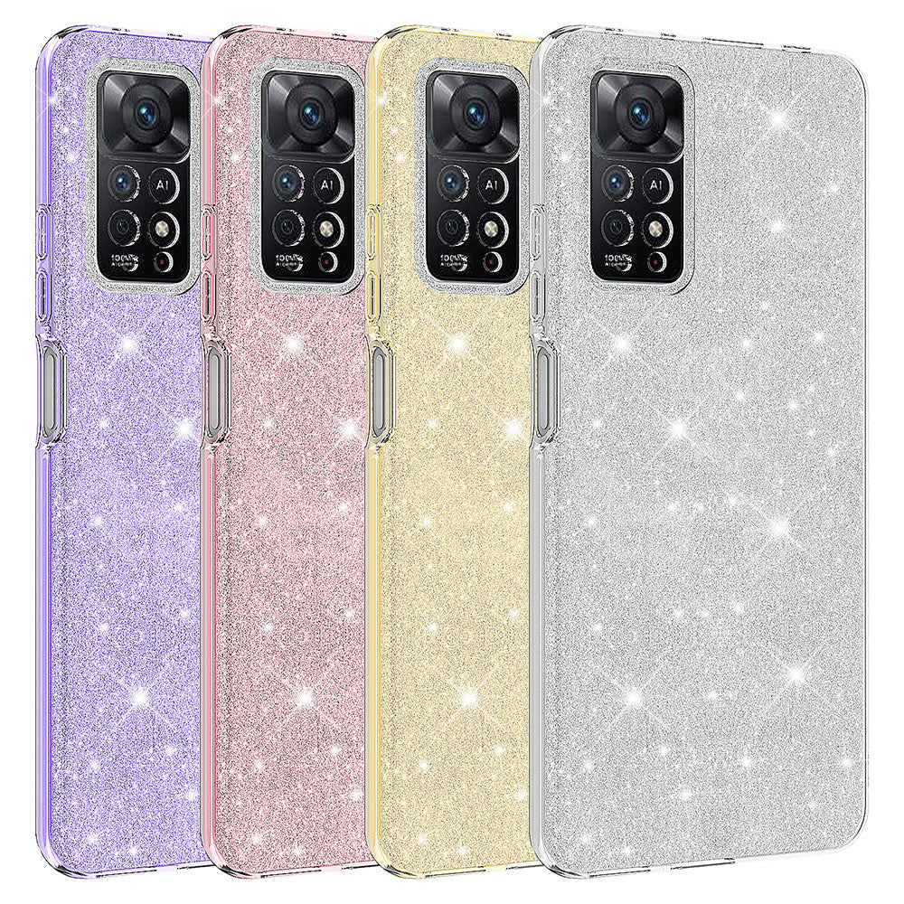 Xiaomi Redmi Note 12 Pro 4G Kılıf Zore Shining Silikon Mor