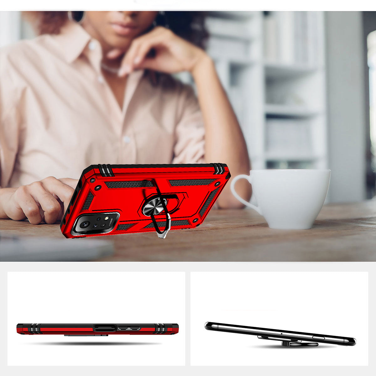 Xiaomi Redmi Note 12 Pro 4G Kılıf Zore Vega Kapak Siyah