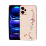 Xiaomi Redmi Note 12 Pro 5G Kılıf El Tutamaçlı Kamera Korumalı Zore Taka Silikon Kapak Pembe