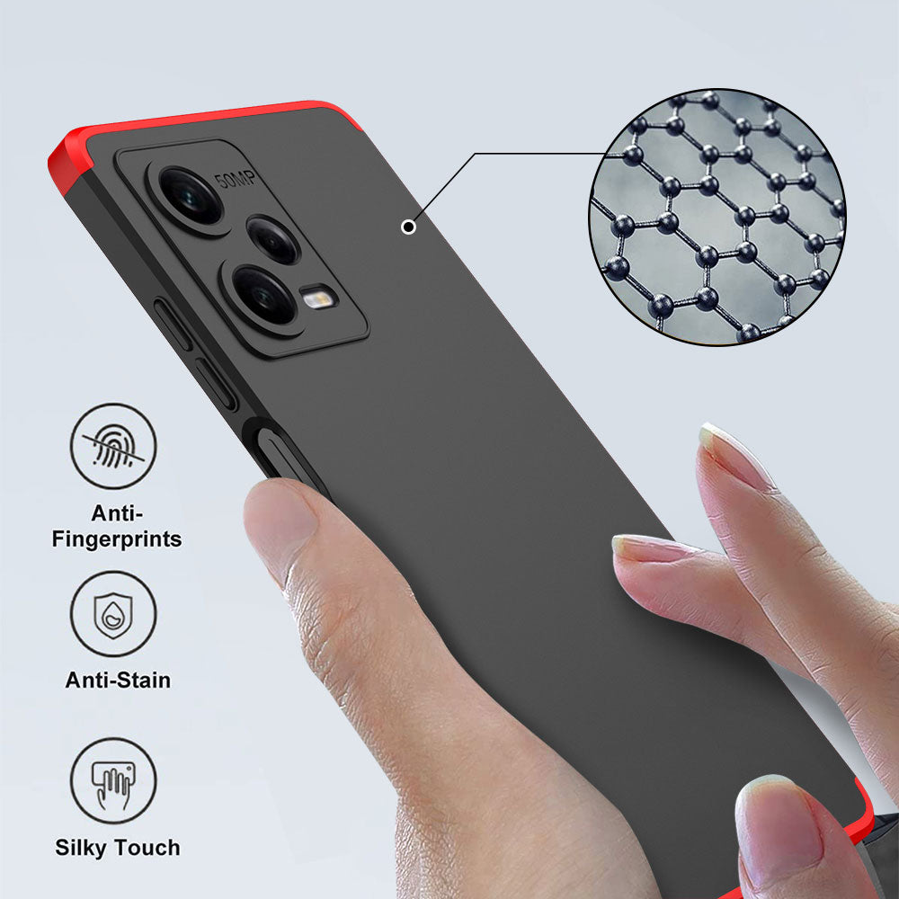 Xiaomi Redmi Note 12 Pro 5G Kılıf Zore Ays Kapak Siyah-Mavi
