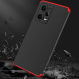 Xiaomi Redmi Note 12 Pro 5G Kılıf Zore Ays Kapak Siyah-Kırmızı