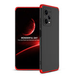 Xiaomi Redmi Note 12 Pro 5G Kılıf Zore Ays Kapak Siyah-Kırmızı
