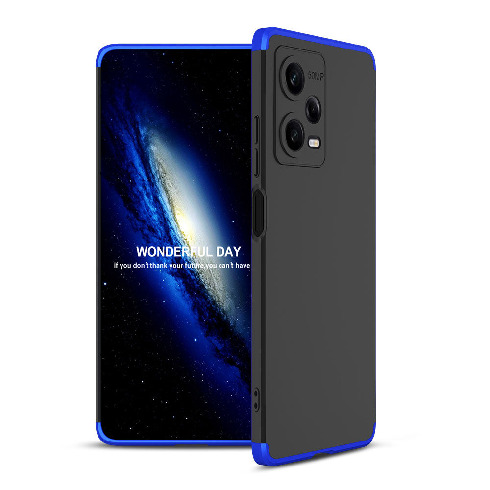 Xiaomi Redmi Note 12 Pro 5G Kılıf Zore Ays Kapak Siyah-Mavi