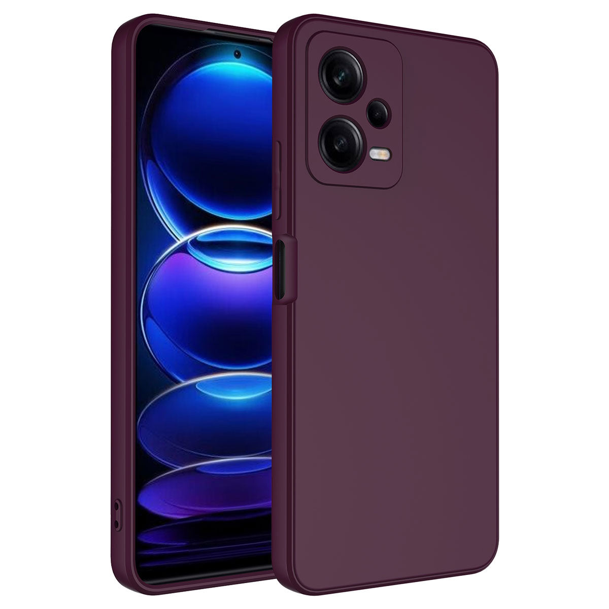 Xiaomi Redmi Note 12 Pro 5G Kılıf Zore Mara Lansman Kapak Koyu Mor