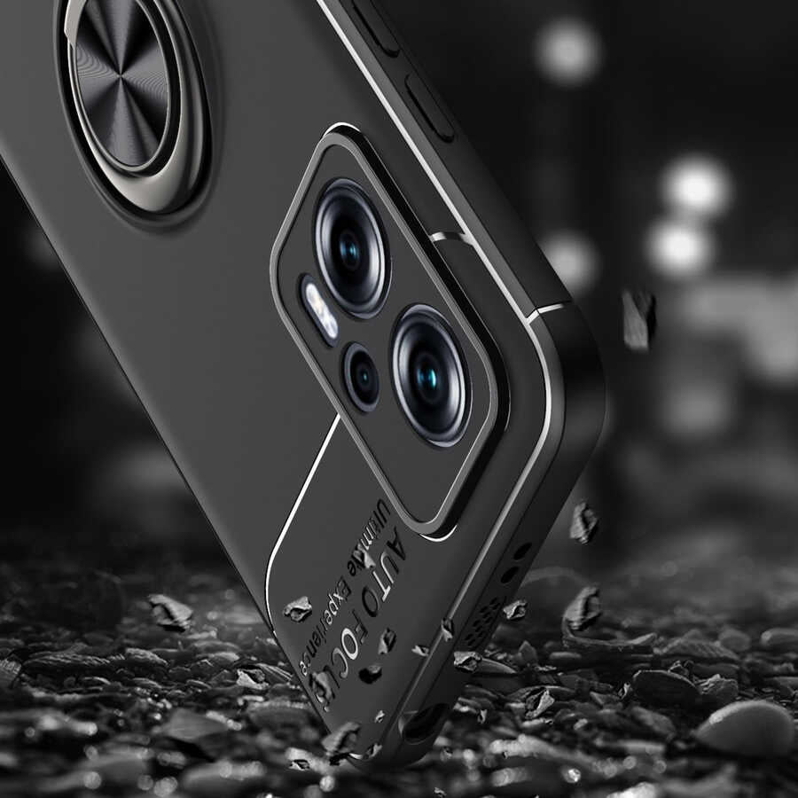 Xiaomi Redmi Note 12 Pro 5G Kılıf Zore Ravel Silikon Kapak Siyah