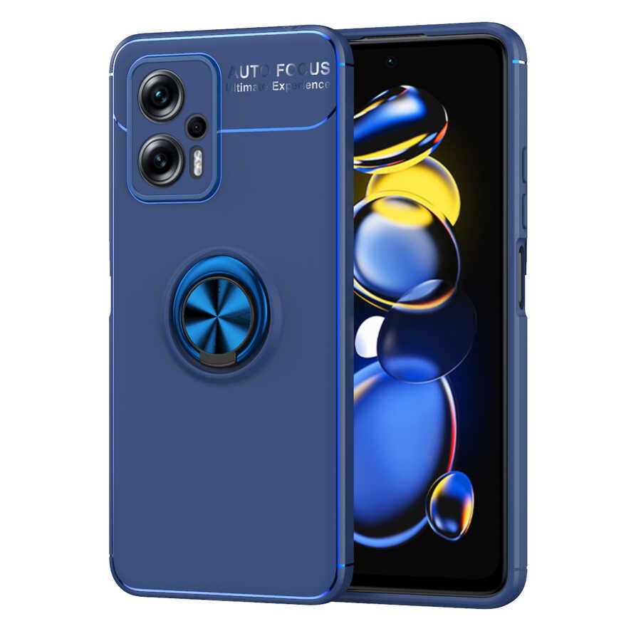 Xiaomi Redmi Note 12 Pro 5G Kılıf Zore Ravel Silikon Kapak Mavi