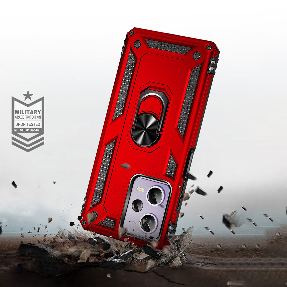 Xiaomi Redmi Note 12 Pro 5G Kılıf Zore Vega Kapak Kırmızı