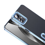 Xiaomi Redmi Note 12S Kılıf Kamera Korumalı Logo Gösteren Zore Omega Kapak Rose Gold