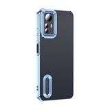 Xiaomi Redmi Note 12S Kılıf Kamera Korumalı Logo Gösteren Zore Omega Kapak Siyah