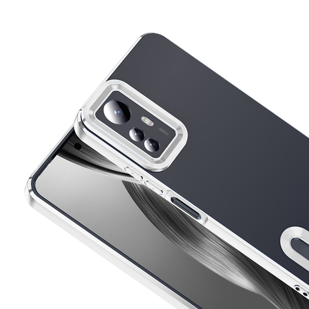 Xiaomi Redmi Note 12S Kılıf Kamera Korumalı Logo Gösteren Zore Omega Kapak Lacivert