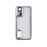 Xiaomi Redmi Note 12S Kılıf Kamera Korumalı Logo Gösteren Zore Omega Kapak Lila