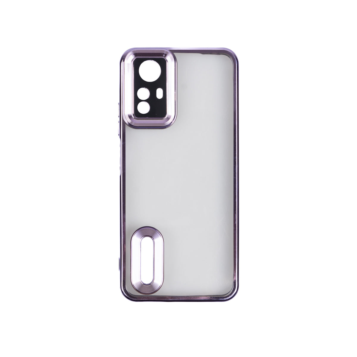 Xiaomi Redmi Note 12S Kılıf Kamera Korumalı Logo Gösteren Zore Omega Kapak Lila