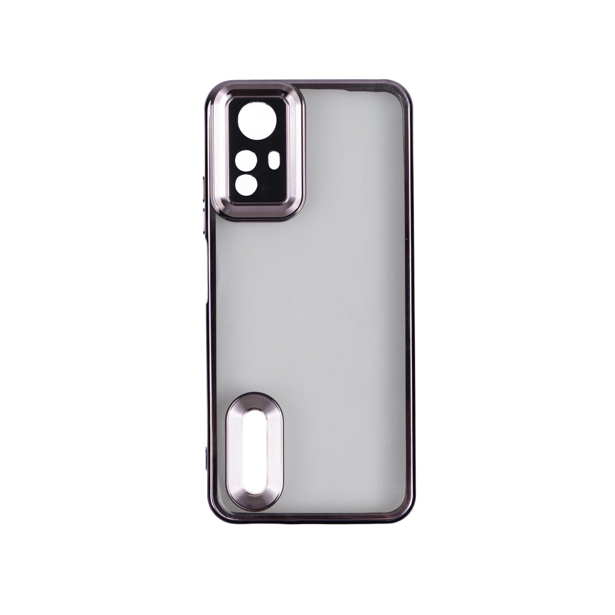 Xiaomi Redmi Note 12S Kılıf Kamera Korumalı Logo Gösteren Zore Omega Kapak Derin Mor