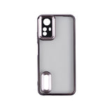 Xiaomi Redmi Note 12S Kılıf Kamera Korumalı Logo Gösteren Zore Omega Kapak Derin Mor