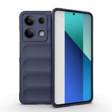 Xiaomi Redmi Note 13 4G Kılıf Esnek TPU Oyuklu Arka Yüzey Tasarımlı Zore Etnik Silikon Kapak Kırmızı