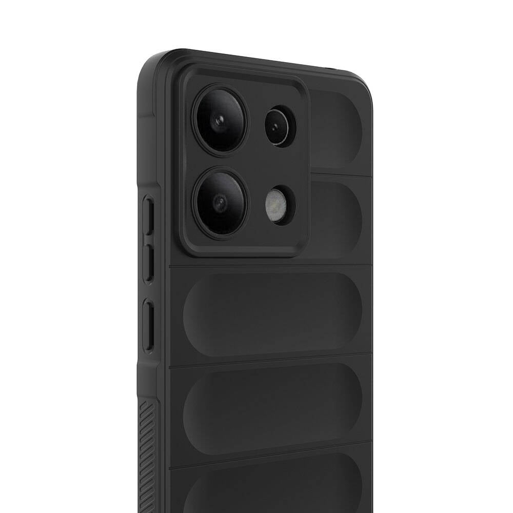 Xiaomi Redmi Note 13 4G Kılıf Esnek TPU Oyuklu Arka Yüzey Tasarımlı Zore Etnik Silikon Kapak Lacivert