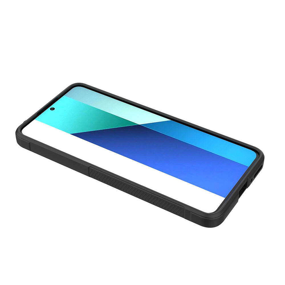 Xiaomi Redmi Note 13 4G Kılıf Esnek TPU Oyuklu Arka Yüzey Tasarımlı Zore Etnik Silikon Kapak Lacivert