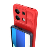 Xiaomi Redmi Note 13 4G Kılıf Esnek TPU Oyuklu Arka Yüzey Tasarımlı Zore Etnik Silikon Kapak Siyah