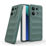 Xiaomi Redmi Note 13 4G Kılıf Esnek TPU Oyuklu Arka Yüzey Tasarımlı Zore Etnik Silikon Kapak Kırmızı
