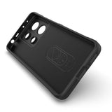 Xiaomi Redmi Note 13 4G Kılıf Esnek TPU Oyuklu Arka Yüzey Tasarımlı Zore Etnik Silikon Kapak Lacivert