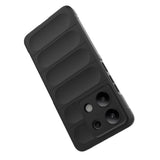 Xiaomi Redmi Note 13 4G Kılıf Esnek TPU Oyuklu Arka Yüzey Tasarımlı Zore Etnik Silikon Kapak Siyah