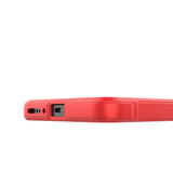 Xiaomi Redmi Note 13 4G Kılıf Esnek TPU Oyuklu Arka Yüzey Tasarımlı Zore Etnik Silikon Kapak Kırmızı