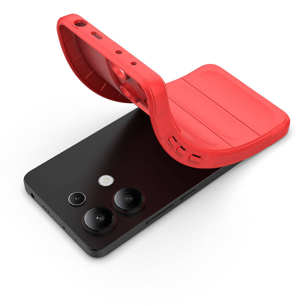 Xiaomi Redmi Note 13 4G Kılıf Esnek TPU Oyuklu Arka Yüzey Tasarımlı Zore Etnik Silikon Kapak Siyah