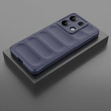 Xiaomi Redmi Note 13 4G Kılıf Esnek TPU Oyuklu Arka Yüzey Tasarımlı Zore Etnik Silikon Kapak Siyah