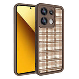 Xiaomi Redmi Note 13 4G Kılıf Kamera Korumalı Baskılı Arka Yüzey Zore Klas Kapak Koyu Kahve
