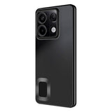 Xiaomi Redmi Note 13 4G Kılıf Kamera Korumalı Logo Gösteren Zore Omega Kapak Siyah