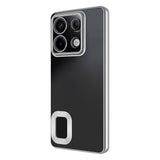 Xiaomi Redmi Note 13 4G Kılıf Kamera Korumalı Logo Gösteren Zore Omega Kapak Derin Mor