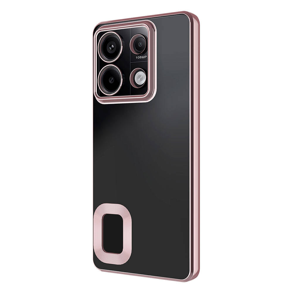 Xiaomi Redmi Note 13 4G Kılıf Kamera Korumalı Logo Gösteren Zore Omega Kapak Lila