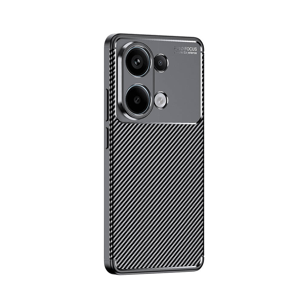 Xiaomi Redmi Note 13 4G Kılıf Zore Negro Silikon Kapak Siyah