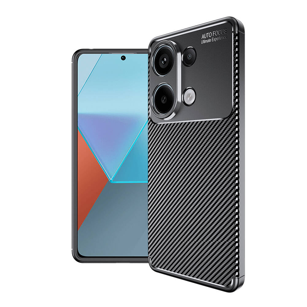 Xiaomi Redmi Note 13 4G Kılıf Zore Negro Silikon Kapak Siyah