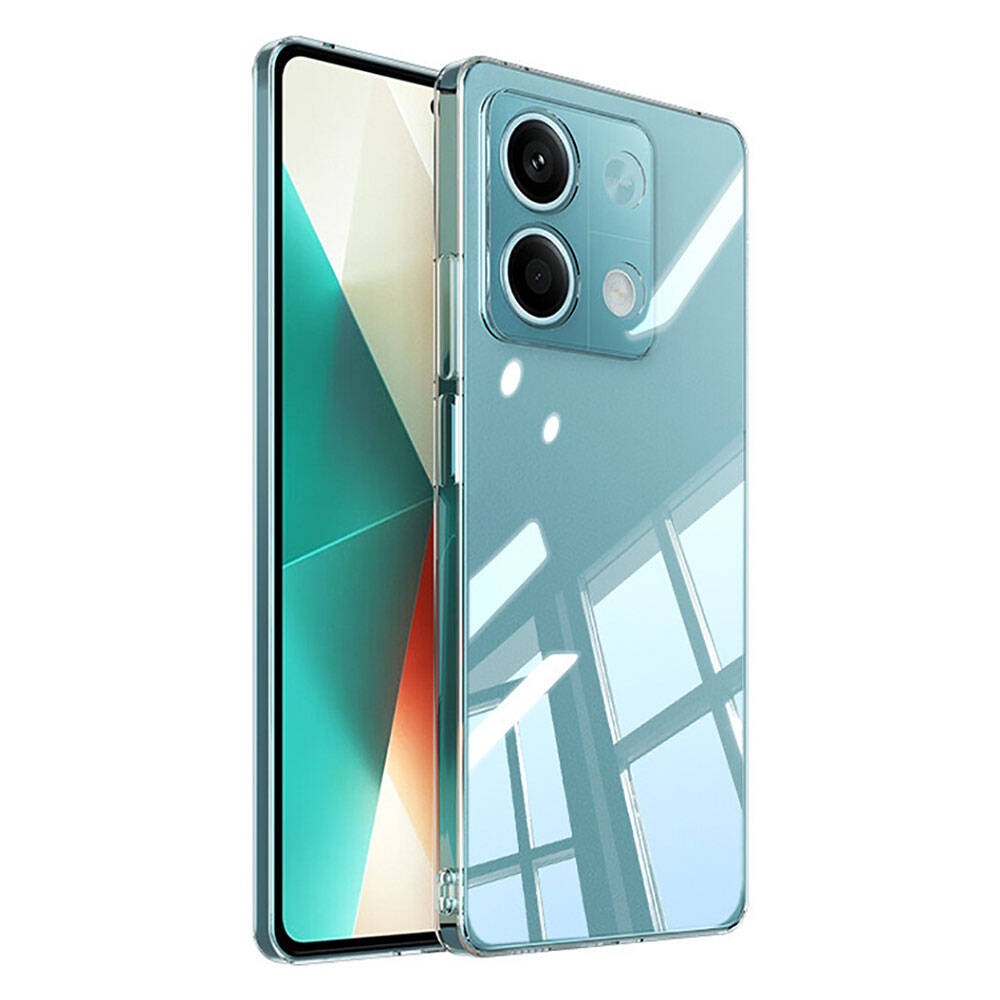 Xiaomi Redmi Note 13 4G Kılıf Zore Süper Silikon Kapak Şeffaf