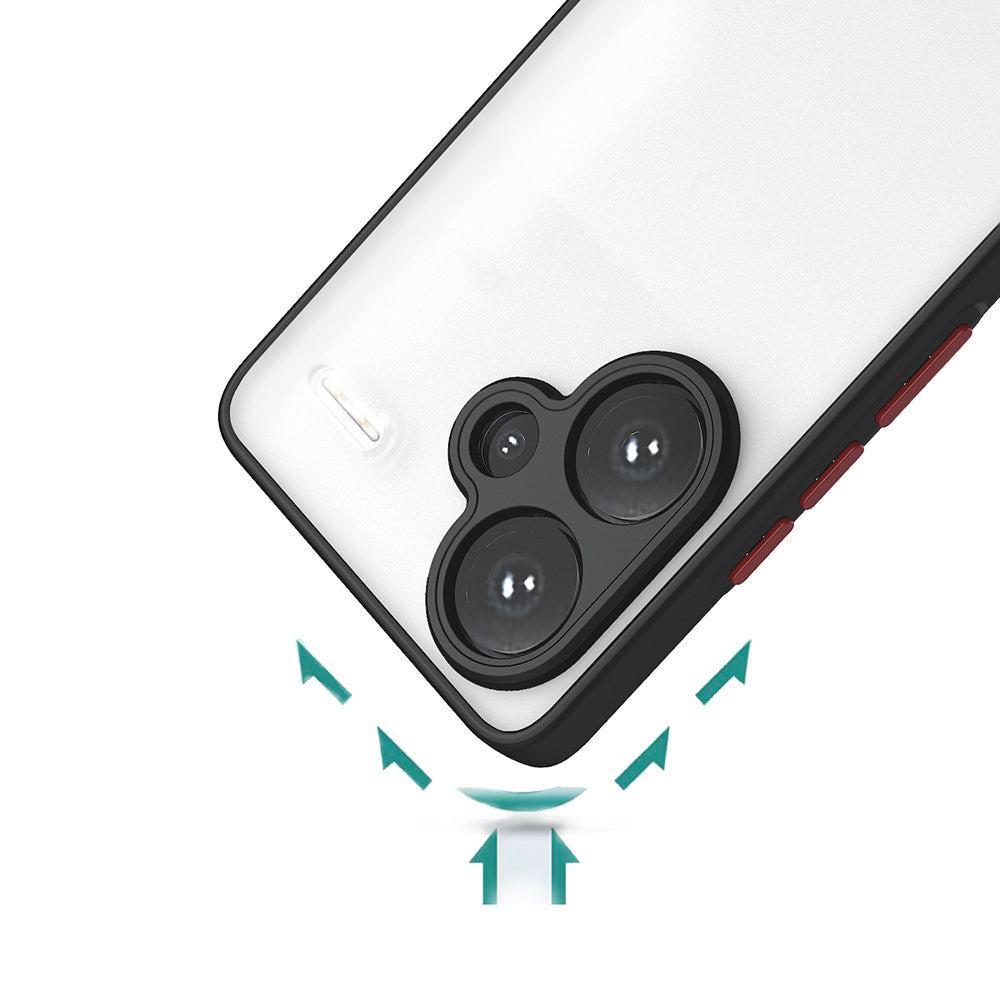 Xiaomi Redmi Note 13 5G Kılıf Zore Hux Kapak Lacivert