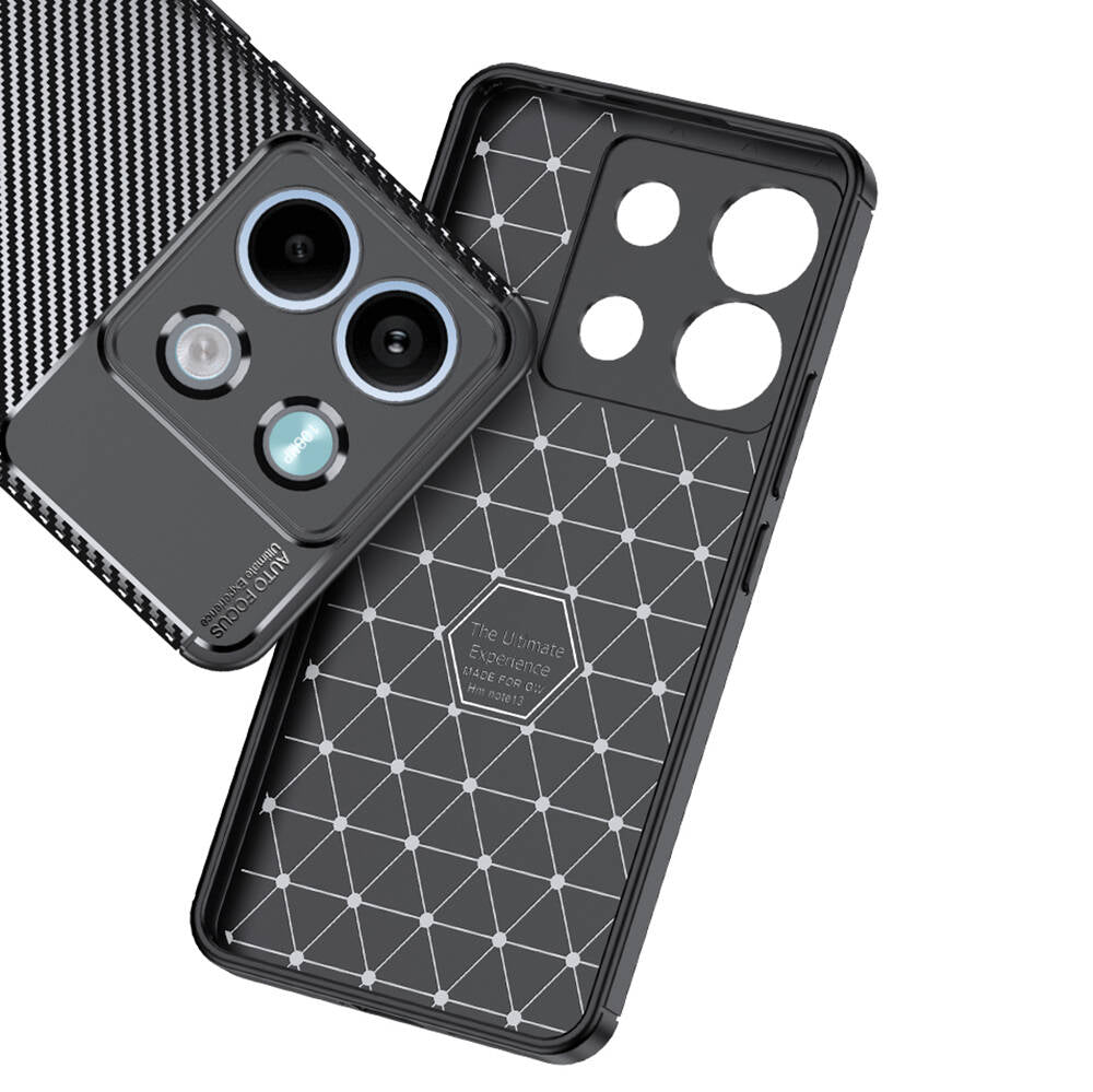 Xiaomi Redmi Note 13 5G Kılıf Zore Negro Silikon Kapak Siyah