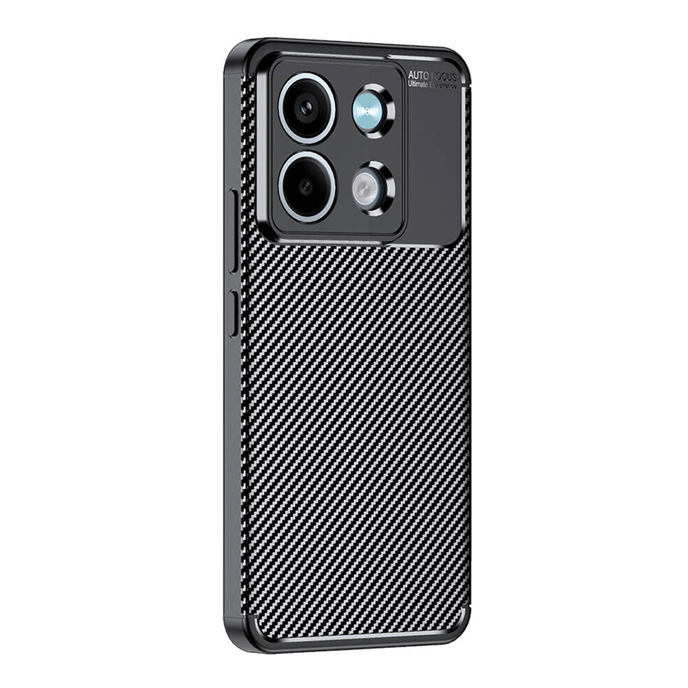 Xiaomi Redmi Note 13 5G Kılıf Zore Negro Silikon Kapak Siyah