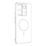 Xiaomi Redmi Note 13 Pro 4G Kamera Korumalı M-Safe Şarj Özellikli Şeffaf Zore London Sert PC Kapak Şeffaf