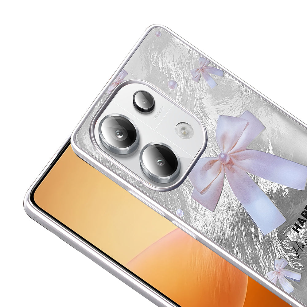 Xiaomi Redmi Note 13 Pro 4G Kılıf Desenli Zore Mep Kapak İncili Fiyonk