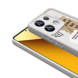 Xiaomi Redmi Note 13 Pro 4G Kılıf Kamera Korumalı Baskılı Arka Yüzey Zore Klas Kapak Açık Kahve