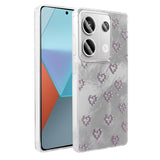 Xiaomi Redmi Note 13 Pro 4G Kılıf Kamera Korumalı Figürlü Zore Ponti Silikon Kapak Beyaz